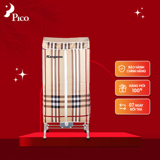 Tủ sấy quần áo khung inox 1000w sấy 15kg kangaroo kg307n