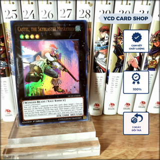 Thẻ bài yugioh chính hãng Castel, the Skyblaster Musketeer – Ultra Rare