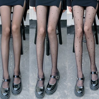 Quần tất đùi nữ cao cổ vớ da lụa dài qua gối phong cách y2k Hàn Quốc giữ ấm chân chống nắng 4 mùa