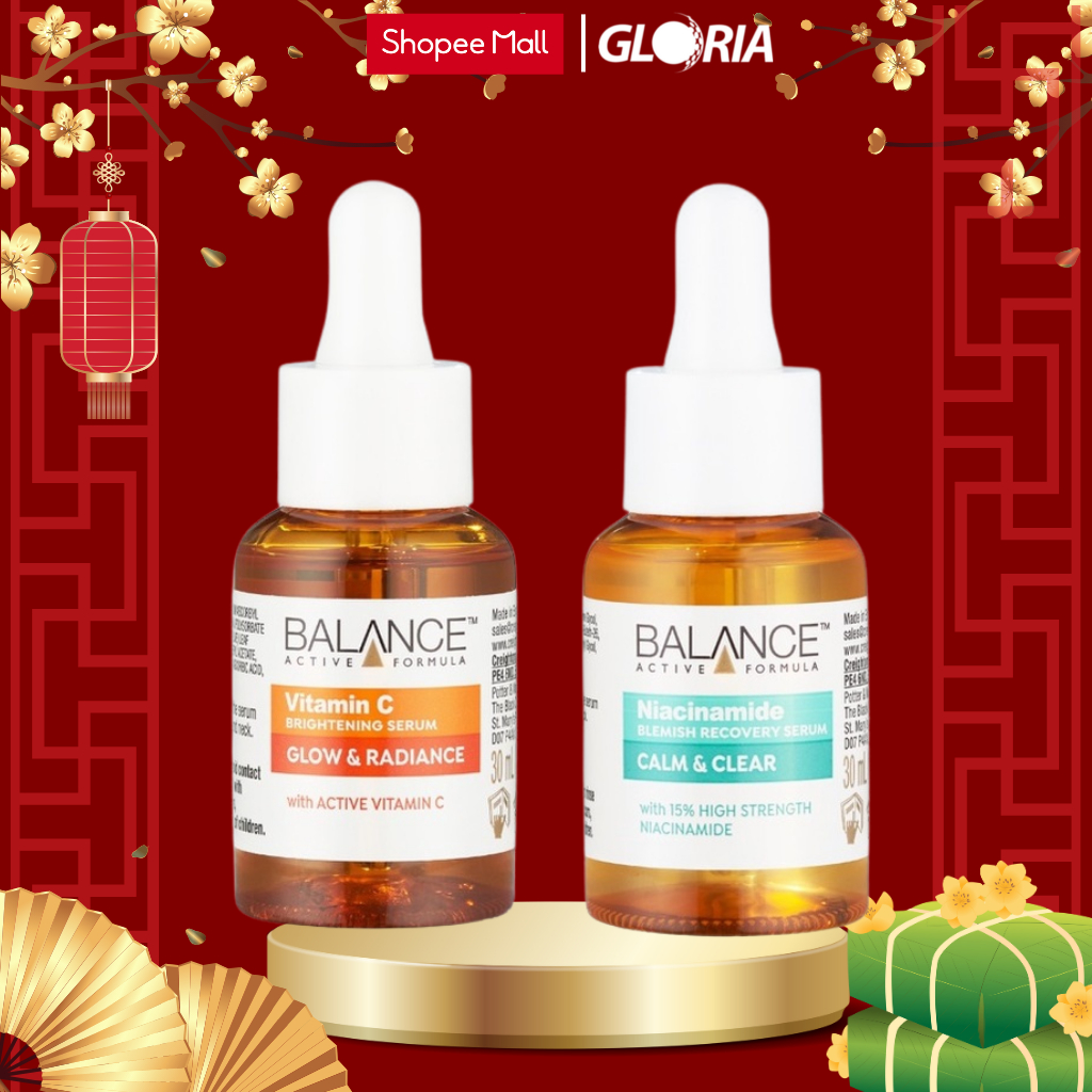 Combo serum ngừa mụn, giảm thâm và làm sáng da Balance Vitamin C và Niacinamide Serum 30ml/chai