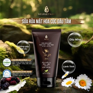Sữa Rửa Mặt Hoa Cúc - Dâu Tằm MELA Dịu Nhẹ, An Toàn Lành Tính Cho Da Khô, Da Yếu, Nhạy Cảm 120ml - ML75