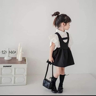 Sét yếm kaki cho bé gái