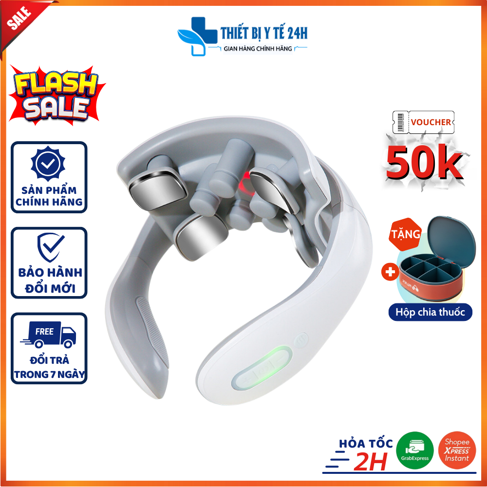 Máy massage vai cổ MISUKO MC-75 ( BẢO HẢNH 24 THÁNG) , sử dụng ánh sáng sinh học tác động sâu giảm đau mỏi vai gáy