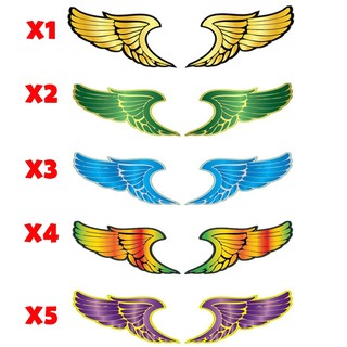 Cặp Tem Decal Cánh Chim Dán Đầu Xe Tải, Xe Con, Tem Đôi Cánh Trang Trí Xe Tải, Xe Con ( SL:1 Đôi )