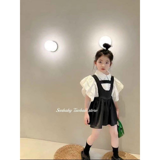 Sét yếm kaki cho bé gái