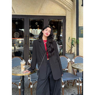  Blazer lai bầu dáng dài Garderobe 