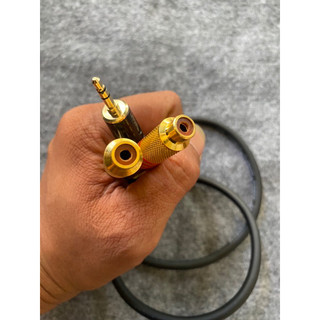 Dây 3.5 ra 2 đầu av cái, giá 1 sợi