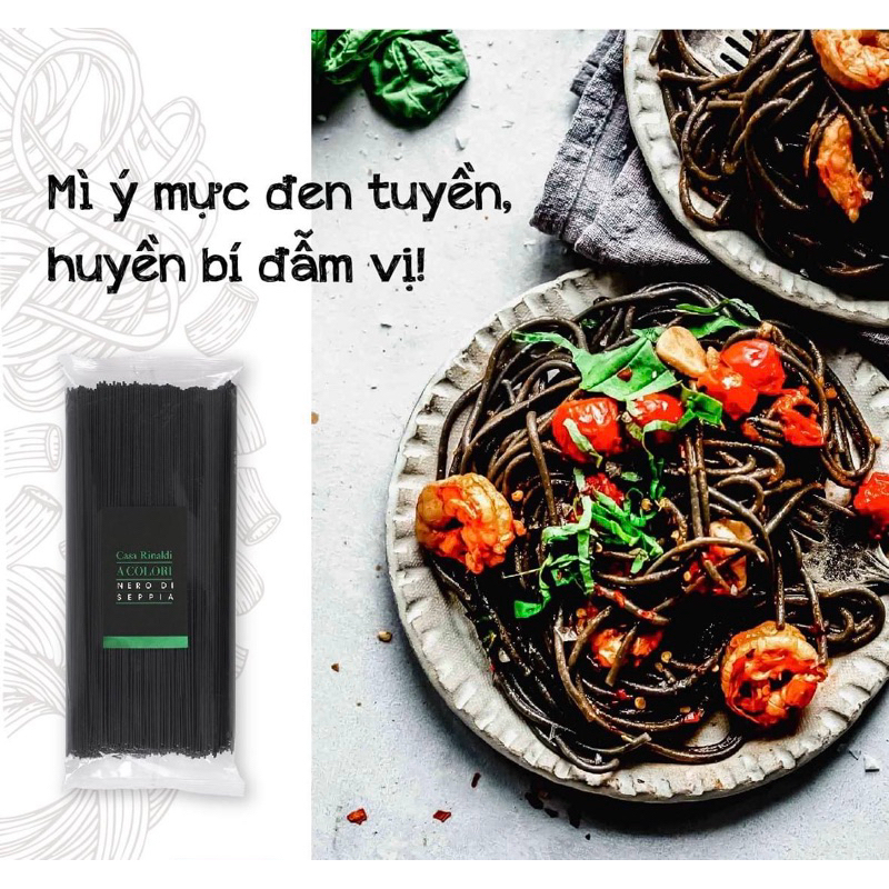 Mì Ý Spaghetti Mực Đen Casa Rinaldi 500G