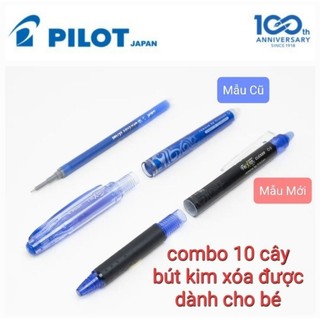 Combo 10 cây bút kim xóa được pilot frixion point clicker 0.5