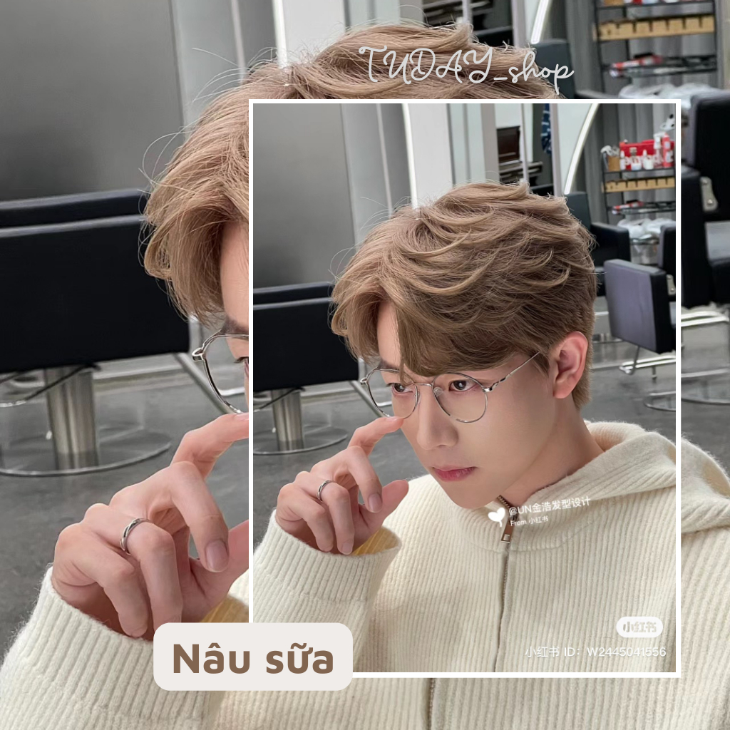 Thuốc Nhuộm Tóc Màu NÂU SỮA Nam | Tudayhair, Tudayhairs
