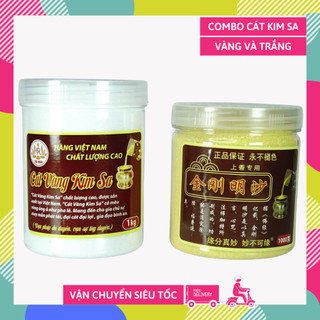 Bộ 2 cát kim sa vàng trắng thờ bát nhang Phật Thần Tài Gia Tiên tro cát đặt bát nhang lư hương VIP đã tẩy uế sạch tinh k