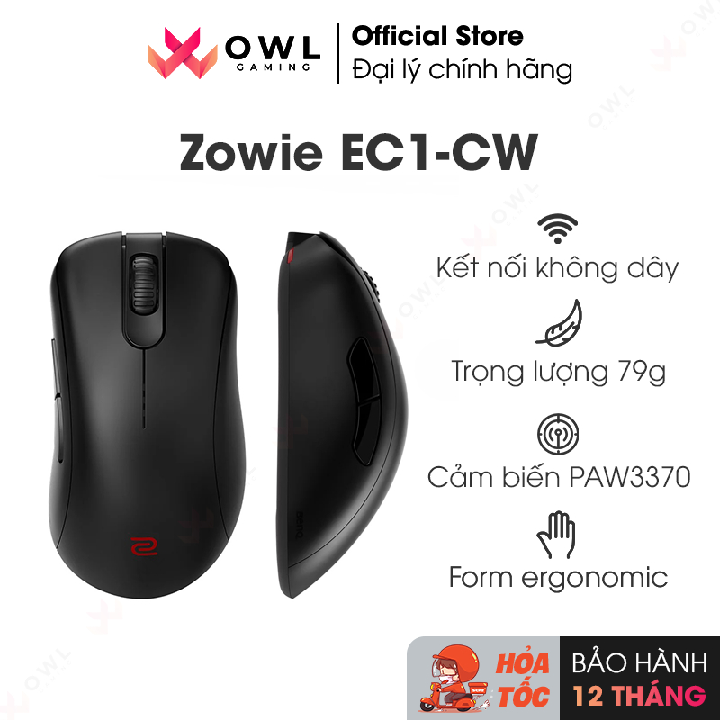 Chuột gaming không dây Zowie EC1-CW Wireless (Hàng chính hãng)