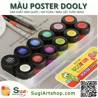 Màu Poster DOOLY 30ML Bộ 12 màu/ Bộ màu Poster DOOLY 30ML
