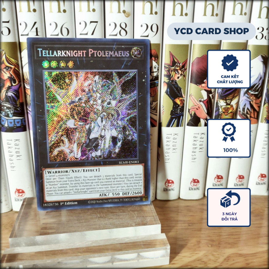Thẻ bài Yugioh Chính Hãng Tellarknight Ptolemaeus – Secret Rare