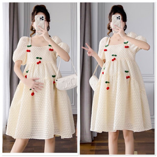 Đầm váy bầu kiểu dáng Babydoll trẻ trung ĐẸP RẺ chất ĐŨI XỐP mềm nhẹ, FREESIZE cho mẹ Bầu mặc thoải mái suốt thai kì