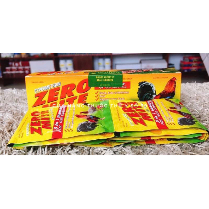 Xà bông tắm gà Zero mite gói 10ml