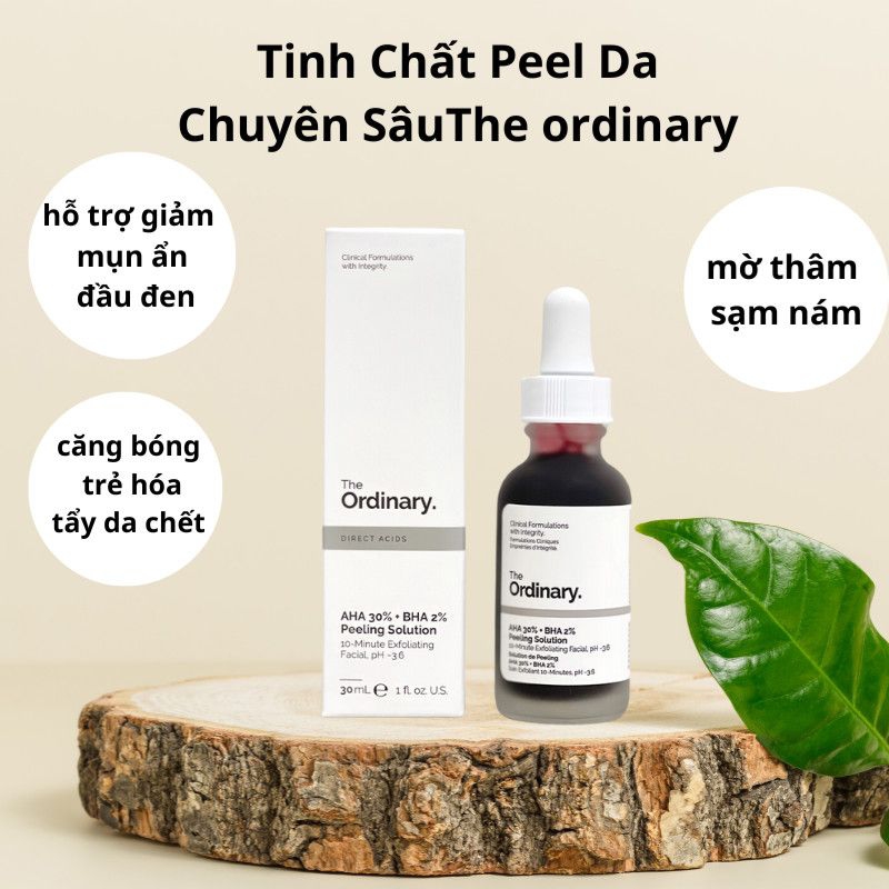 Tinh Chất Peel da The Ordinary AHA 30%+BHA 2% Peeling Solution 30ml