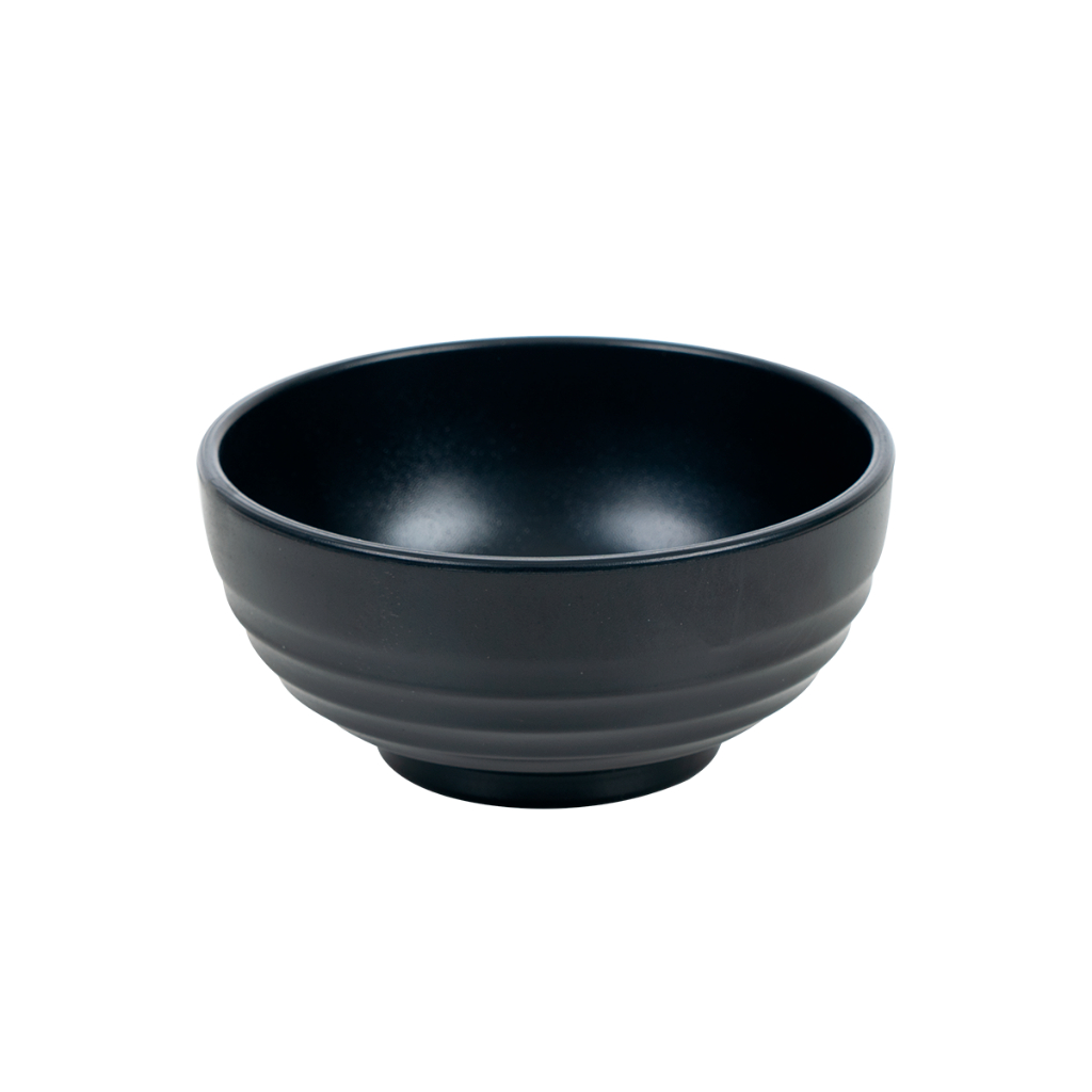 Combo Bát nhựa phíp đen chịu nhiệt loại dầy đẹp nhựa Việt Nhật cao cấp, Bát ăn cơm nhựa phíp chịu nhiệt màu đen (MS6830)