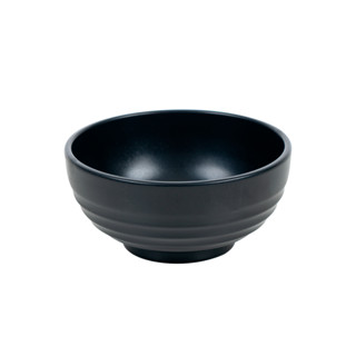 Combo Bát nhựa phíp đen chịu nhiệt loại dầy đẹp nhựa Việt Nhật cao cấp, Bát ăn cơm nhựa phíp chịu nhiệt màu đen (MS6830)