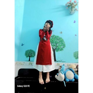 Sét áo dài nhung bé gái