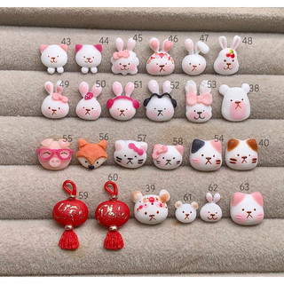 charm thú bột nổi làm nail