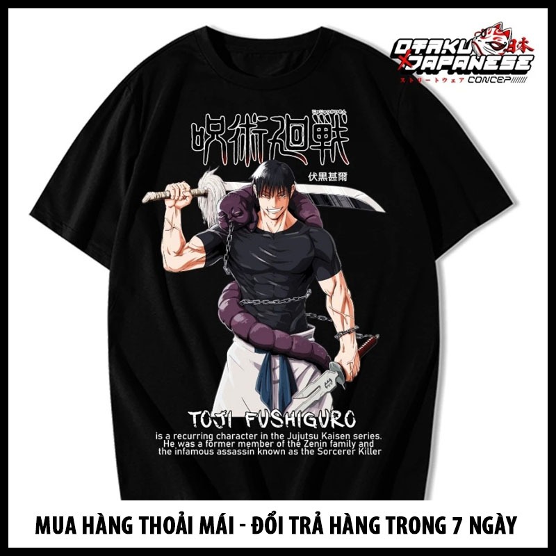 Áo thun Anime Jujutsu Kaisen - Toji Fushiguro cực chất giá rẻ siêu HOT