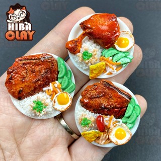 Mô hình 1 Đĩa cơm tấm mini food, đồ ăn tí hon, đồ ăn mini mô hình cho búp bê DIY