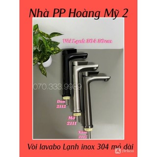 Vòi lavabo vòi rửa mặt Lạnh inox 304 mỏ dài