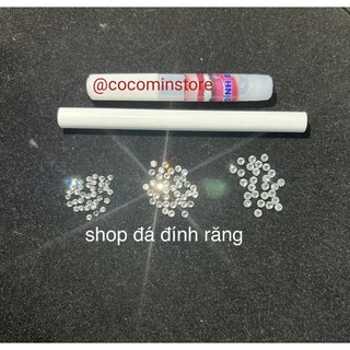 [mua 2 tặng 1]ĐÁ ĐÍNH RĂNG Combo 30v tặng kèm keo dán và bút đính đá