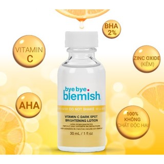 Lotion Chấm Mụn Vitamin C Dành Cho Da Mụn Thâm Bye Bye Blemish Vitamin C Dark Spot Brightening