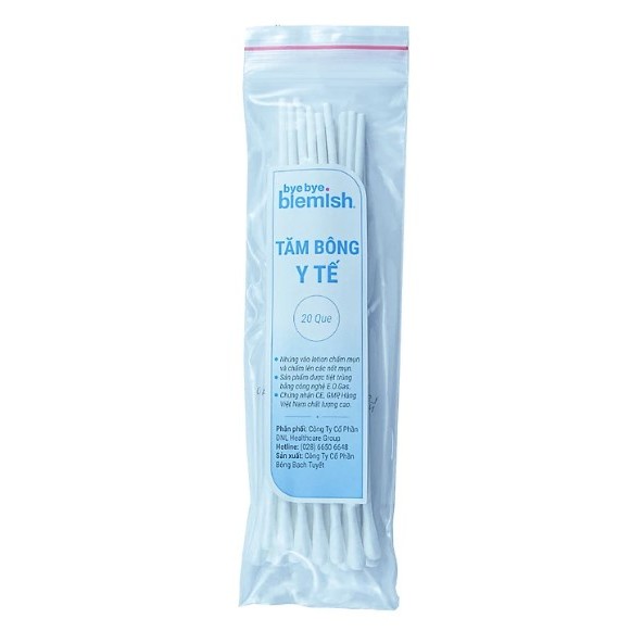 Tăm Bông ByeBye Blemish 20 Que Chấm Mụn