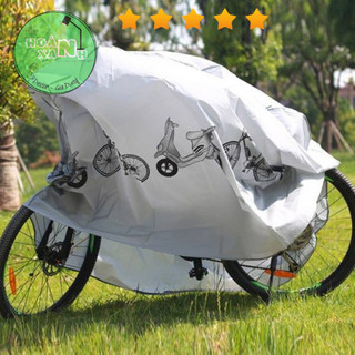 Bạt phủ xe máy che nắng mưa, bụi bẩn - bạt trùm xe máy, xe đạp siêu tiện lợi