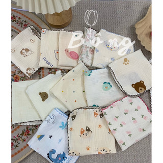 Khăn sữa cho bé bông baby xô muslin thấm hút tốt