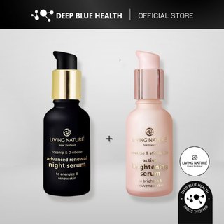 Bộ Đôi Serum Dưỡng Sáng Da Living Nature Active Brightening Serum Và Living Nature Renewal Night Serum (Ngày & Đêm)