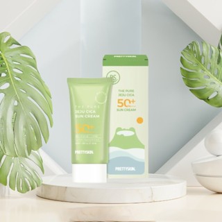 Kem chống nắng rau má Petty skin the pure jeju cica sun cream (50ml)