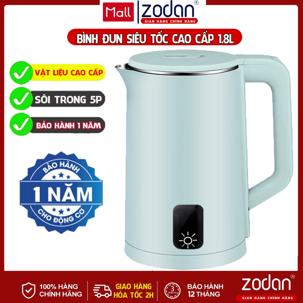 [BH 1 NĂM] Bình đun nước siêu tốc ZODAN A7790 dung tích 2.3L - công suất 1500W | BigBuy360 - bigbuy360.vn