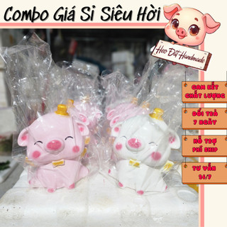 Heo đất Lợn đất Heo đất tiết kiệm dễ thương, Heo Đất Handmade, Cánh Tiên size Nhỏ