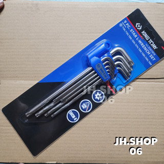 Bộ lục giác bông có lỗ 9 cây kingtony 20419pr