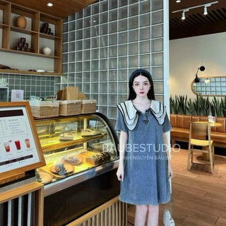 (BIGSIZE) Đầm jean mềm suông