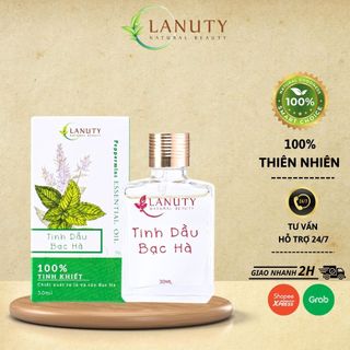 Tinh Dầu Bạc Hà Lanuty Làm Giải Cảm, Hết Đau Mỏi, Khử Côn Trùng Chiết Xuất Từ Thiên Nhiên