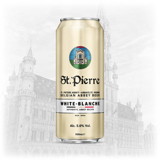 Bia st. pierre blanche 5% - nhập khẩu bỉ - 1 lon 500ml
