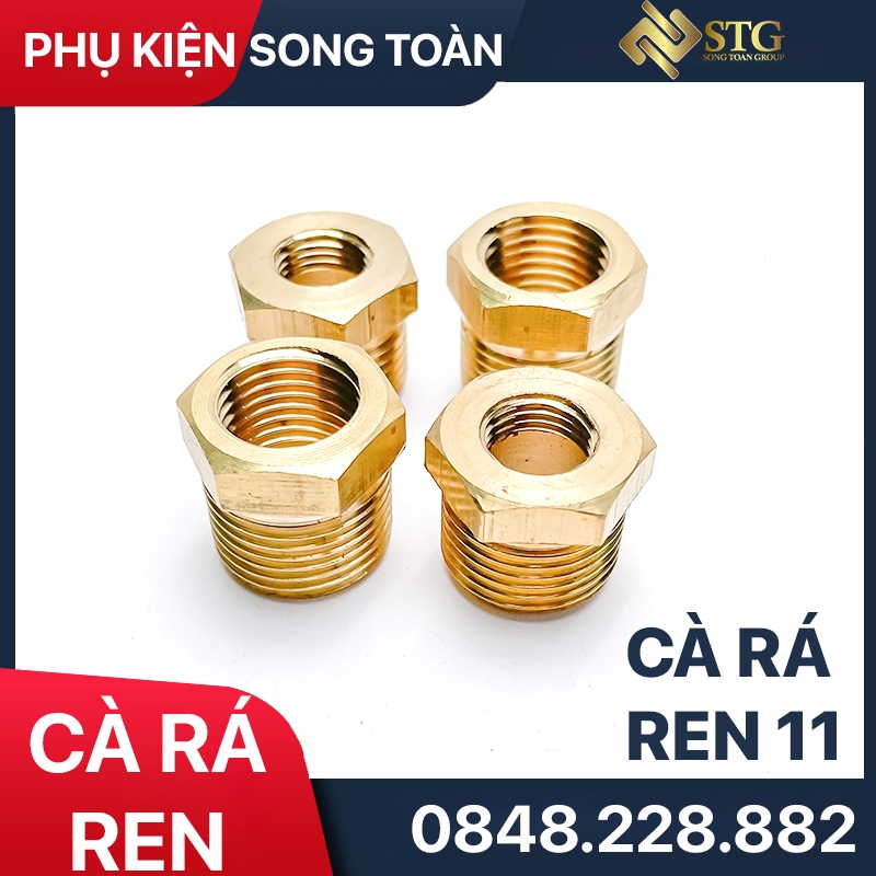 Đầu Nối Cà Rá 11, Nối Chuyển Ren Đồng Hồ Rơ Le Áp Suất 21x11, 17x11, 13x11