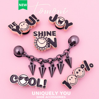  Sticker Gắn Dép Charm Cross DIY Bằng Kim Loại Sang Trọng Cá Tính - TM42 