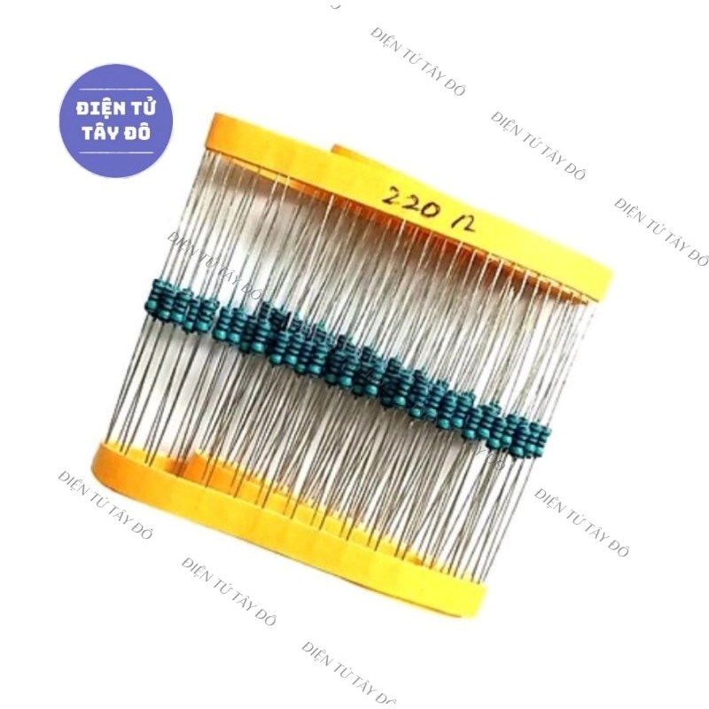 Điện trở 1/4W 1% (20 chiếc) 0.47R-100K (XỊN)
