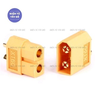 BỘ 1 cặp JACK CẮM XT60 ĐỰC VÀ CÁI