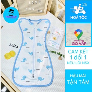 ( KÉN NGỦ ) Nhộng chũn, túi ngủ vải petit ZELOO cao cấp cho bé sơ sinh đến 6 tháng