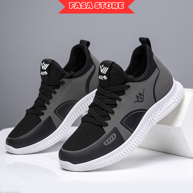 Giày thể thao nam mới 2024, giày đi bộ vải lưới thoáng khí, đế mềm chống trơn trượt FASA STORE