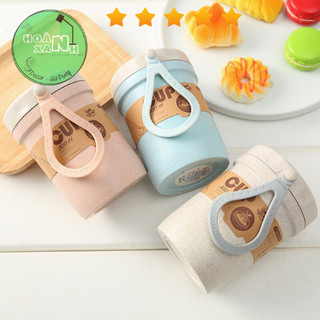 Cốc lúa mạch đựng canh, súp giữ nhiệt kèm theo muỗng 300ml