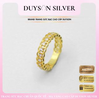 Nhẫn bạc Kim Tiền Lộc Phát mạ vàng 24k may mắn, tài lộc DUYSON SILVER [NKX14]