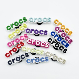 Jibbitz charms crocs chữ cái, jibitz sticker chữ crocs gắn dép cross, dép sục chính hãng